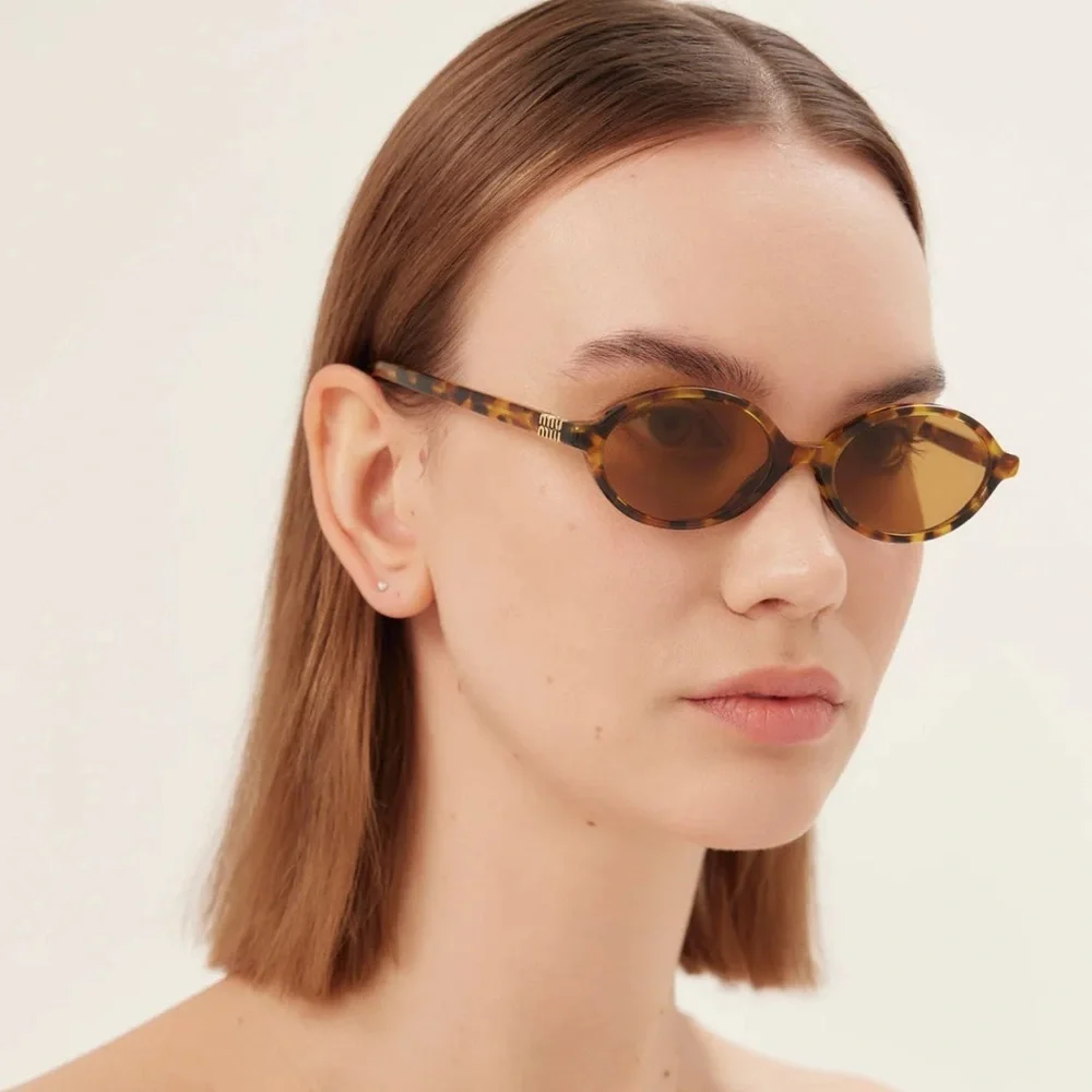 NWT Miu Miu oval orange sunglasses - Picture 6 of 8